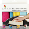 Набор салфеток из микрофибры для дома 4 шт, 30*30 см, 250 г/м2