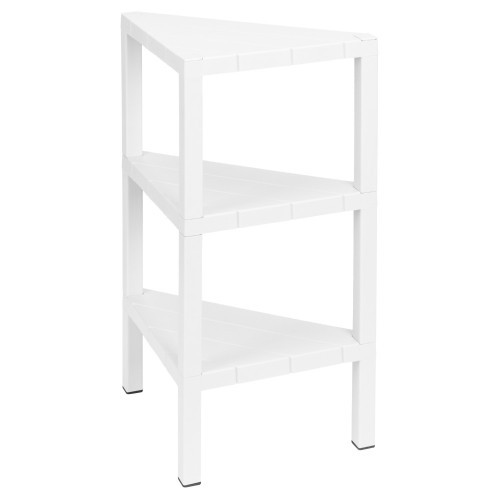 Этажерка угловая NATURE 330Х330Х725мм (Белый) 3 полки
