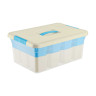 Ящик для хранения KID'S BOX с ручкой 10 л 12 вставок S + 2 лотка S  375х255х160мм