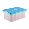 Ящик для хранения KID'S BOX с ручкой 10 л 12 вставок S + 2 лотка S  375х255х160мм