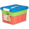 Ящик для хранения KID'S BOX с ручкой 5 л+6 вставок S + лоток S  250х200х157мм