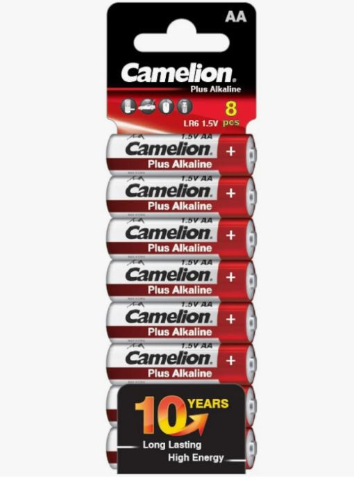 Camelion LR6 Plus Alkaline SP-8 (LR6-SP8, пальчиковая батарейка АА,1.5В)
