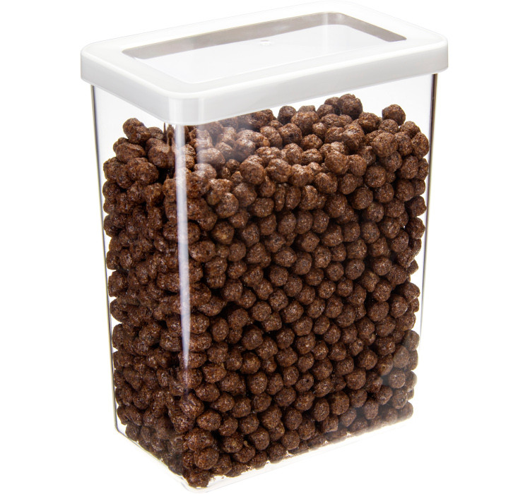 Ёмкость для сыпучих продуктов СТЕП 16×10×21 см белый 2,5л.